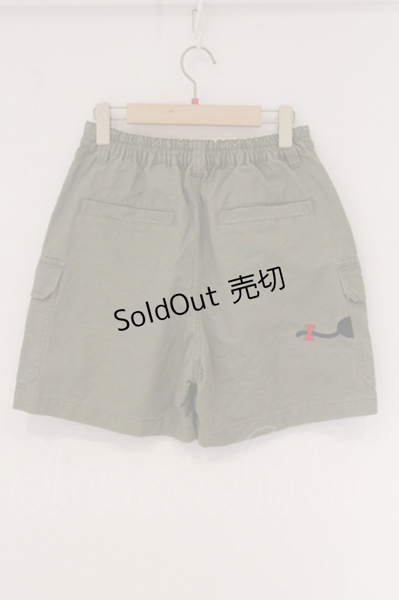 画像3: Rydia / コビニャー刺繍ショートパンツ M カーキグリーン O-26-05-26-092-PU-PA-OW-ZI (3)