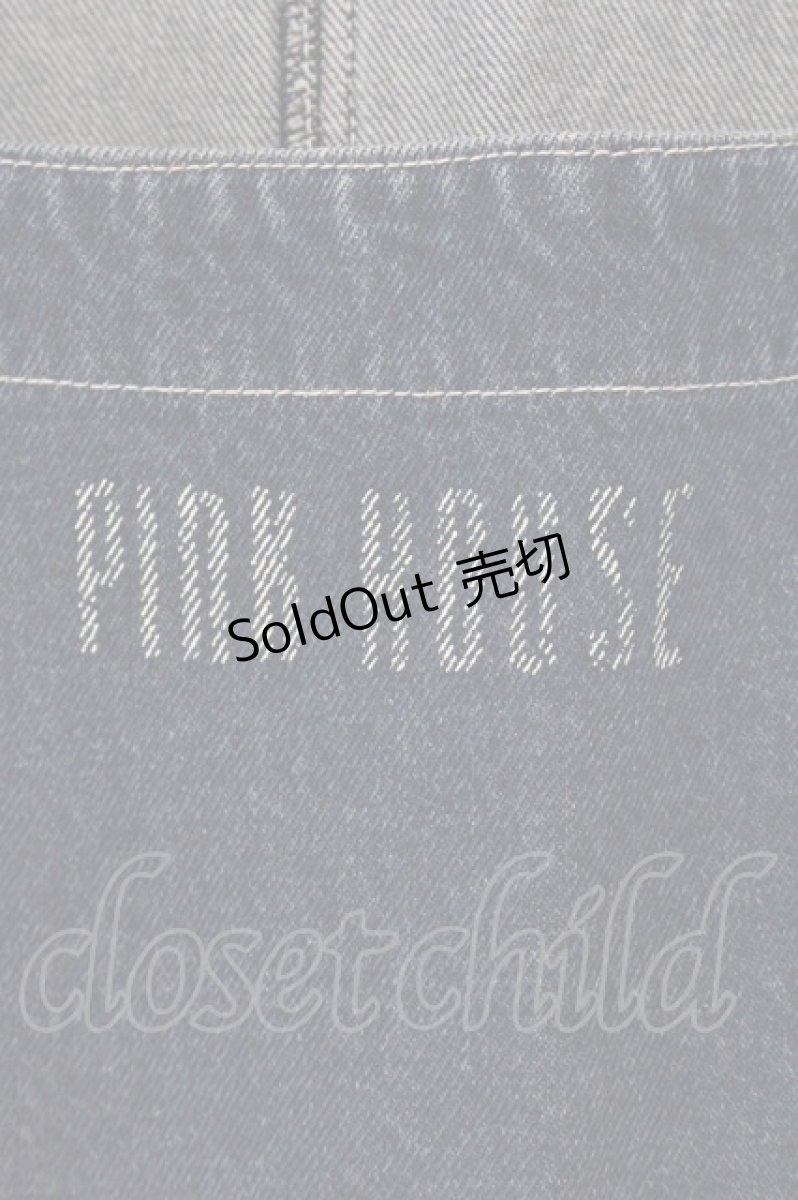 画像2: PINK HOUSE / ロゴ使いデニムサロペットワンピース  インディゴ O-26-05-26-095-LO-OP-OW-OS (2)