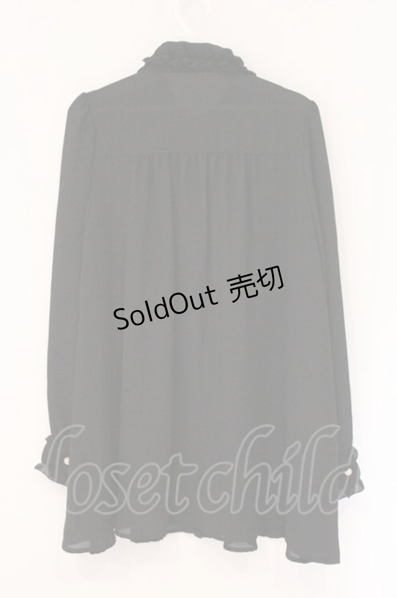 画像3: axes femme POETIQUE / ギャザー使いブラウス M クロ O-26-05-26-123-AX-BL-OW-OS (3)
