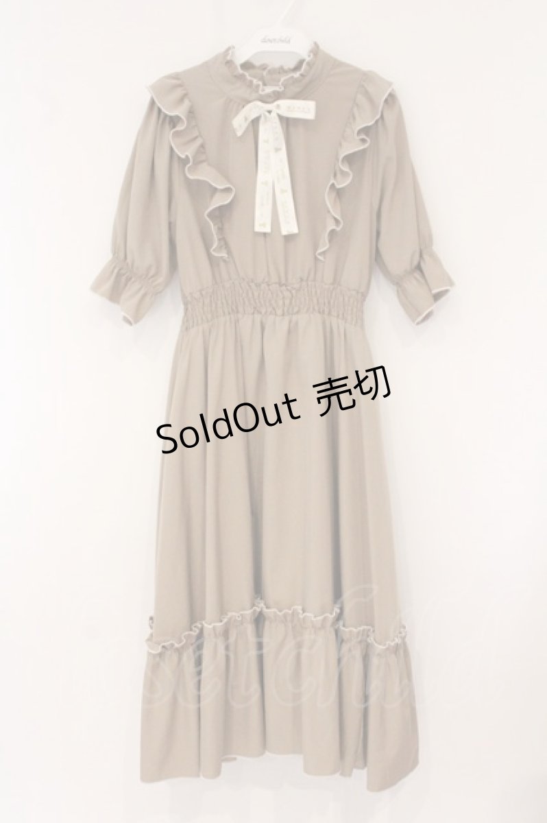 画像1: m petit by misako / NINA'SコラボAMハイショクメローワンピース M ベージュ O-26-05-26-025-LO-OP-OW-OS (1)