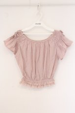 画像1: axes femme POETIQUE / 刺繍レースプルブラウス M ピンク O-26-05-28-035-AX-BL-OW-OS (1)