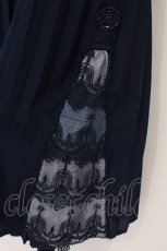 画像2: axes femme / レース使いプリーツスカウチョ M ブルー O-26-05-28-004-AX-PA-OW-OS (2)