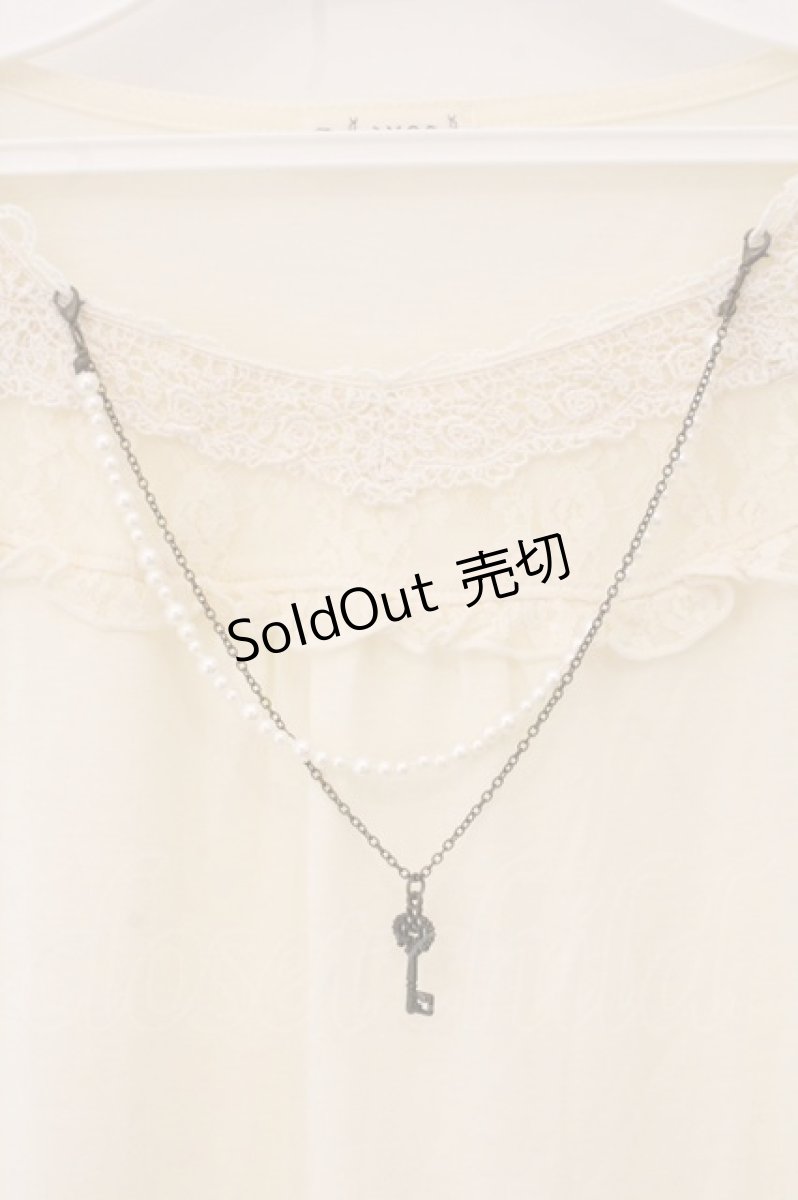 画像2: axes femme / 裾レースインナープルオーバー M キナリ O-26-05-28-046-AX-TO-OW-OS (2)