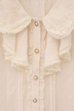 画像2: axes femme / フェミニンラッフルブラウス M ピンク O-26-05-28-054-AX-BL-OW-OS (2)