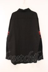 画像3: NieR Clothing / ローズ柄ブロッキングプルオーバーシャツ  ブラックｘレッド O-26-05-28-061-PU-TO-YM-OS (3)