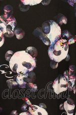 画像2: anko ROCK / ダーティーパンダズBIG Tシャツ  ブラックｘホワイト O-26-05-28-064-PU-TS-YM-OS (2)