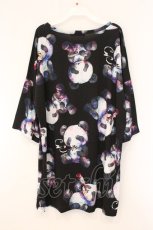 画像3: anko ROCK / ダーティーパンダズBIG Tシャツ  ブラックｘホワイト O-26-05-28-064-PU-TS-YM-OS (3)
