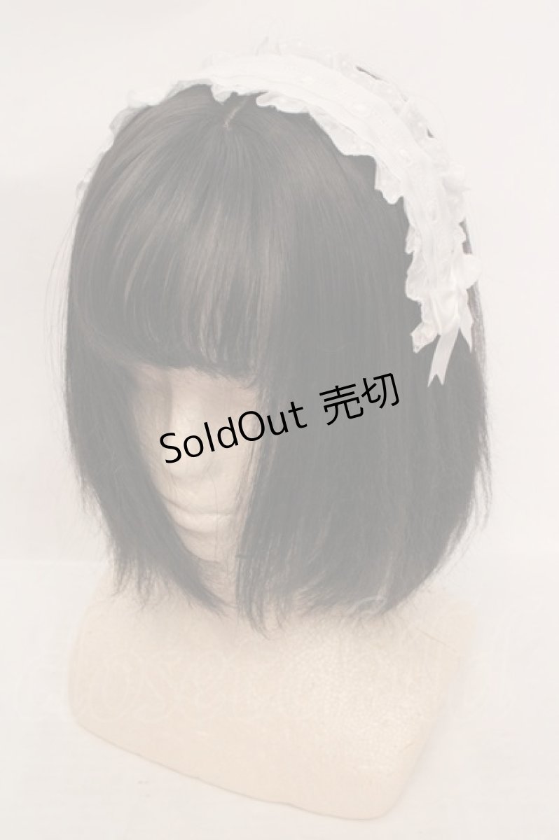 画像1: melonDOLL / ヘッドドレス  シロ０ O-26-05-28-1006-LO-AC-IG-OS (1)