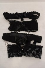 画像1: melon DOLL / レッグガーター  クロ O-26-05-28-1056-LO-ZA-IG-OS (1)
