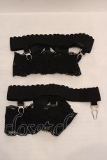 画像2: melon DOLL / レッグガーター  クロ O-26-05-28-1056-LO-ZA-IG-OS (2)