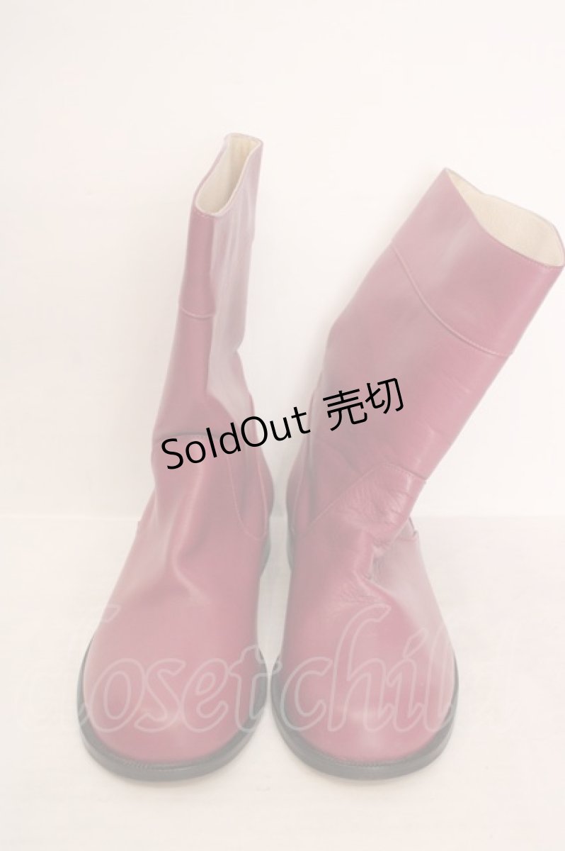 画像2: PINK HOUSE / ショートジョッキーブーツ L 濃ピンク O-26-05-28-1061-LO-SH-IG-ZT-K060 (2)