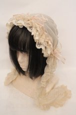 画像1: Hoshibako Works / サマーアリス ソフトボンネット  生成り O-26-05-28-1009-LO-AC-IG-OS (1)
