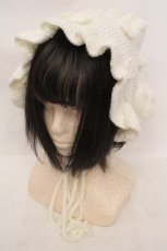 画像1: merry jenny / お花のニットヘッドドレス  シロ O-26-05-28-1010-LO-AC-IG-OS (1)