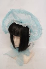 画像1: Angelic Pretty / フリルシースルーボンネット  ミント O-26-05-28-1012-AP-AC-IG-OS (1)