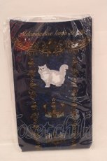 画像1: metamorphose / まいごの子猫と魔法のランタン プリントオーバーニー  ネイビー O-26-05-28-1021-ME-ZA-IG-OS (1)