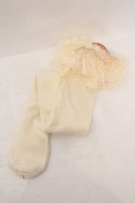 画像1: metamorphose / ラッセルレースオーバーニーソックス  生成り O-26-05-28-1022-ME-ZA-IG-OS (1)