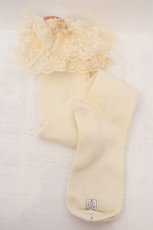 画像2: metamorphose / ラッセルレースオーバーニーソックス  生成り O-26-05-28-1022-ME-ZA-IG-OS (2)
