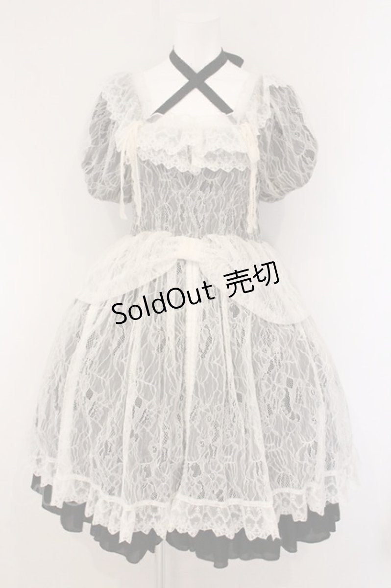 画像1: Vallee lys / Mellow Melody Dress  ブラック×ホワイト O-26-05-28-070-GO-OP-IG-OS (1)