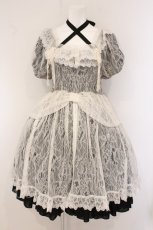 画像1: Vallee lys / Mellow Melody Dress  ブラック×ホワイト O-26-05-28-070-GO-OP-IG-OS (1)