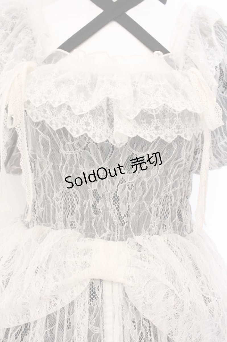 画像2: Vallee lys / Mellow Melody Dress  ブラック×ホワイト O-26-05-28-070-GO-OP-IG-OS (2)