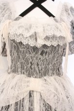 画像2: Vallee lys / Mellow Melody Dress  ブラック×ホワイト O-26-05-28-070-GO-OP-IG-OS (2)