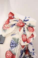 画像3: Angelic Pretty / Strawberry Dollジャンパースカートset  オフシロ×ブルー O-26-05-28-072-AP-OP-IG-OS (3)