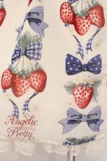 画像4: Angelic Pretty / Strawberry Dollジャンパースカートset  オフシロ×ブルー O-26-05-28-072-AP-OP-IG-OS (4)