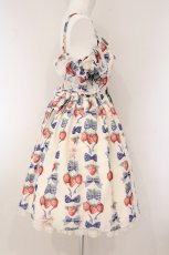 画像5: Angelic Pretty / Strawberry Dollジャンパースカートset  オフシロ×ブルー O-26-05-28-072-AP-OP-IG-OS (5)