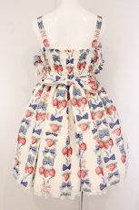 画像6: Angelic Pretty / Strawberry Dollジャンパースカートset  オフシロ×ブルー O-26-05-28-072-AP-OP-IG-OS (6)