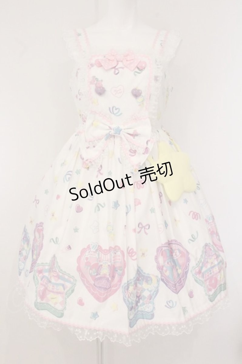 画像1: Angelic Pretty / Compact Toysジャンパースカート  シロ O-26-05-28-073-AP-OP-IG-OS (1)