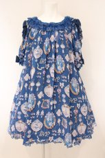 画像1: Angelic Pretty / Jewelry Aquariumワンピース  ネイビー O-26-05-28-074-AP-OP-IG-OS (1)