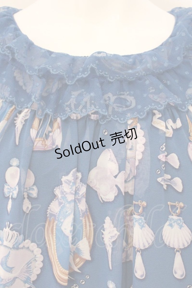 画像2: Angelic Pretty / Jewelry Aquariumワンピース  ネイビー O-26-05-28-074-AP-OP-IG-OS (2)
