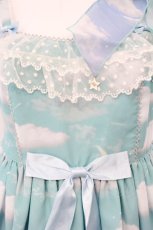画像2: Angelic Pretty / Misty Sky Brilliant ColorジャンパースカートSet  Emerald Dream(ミント×ラベンダー) O-26-05-28-076-AP-OP-IG-OS (2)