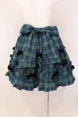 画像4: Chalmiere / タータンチェックスカート  グリーン O-26-05-28-080-AX-SK-IG-OS (4)