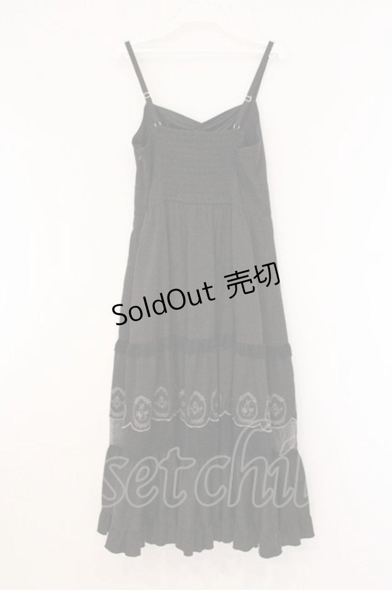画像3: axes femme POETIQUE / イースターラビット刺繍ワンピース M クロ O-26-05-28-009-AX-OP-OW-OS (3)