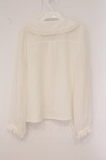 画像3: axes femme POETIQUE / 襟花刺繍ブラウス  オフシロ O-26-05-28-089-AX-BL-IG-OS (3)