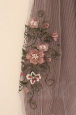 画像2: axes femme / チュールｘ刺繍ニット  ラベンダー O-26-05-28-091-AX-TO-IG-OS (2)