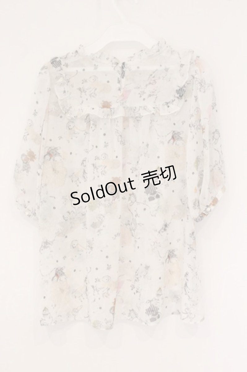 画像3: Franche Lippee / おこのみブラウス  コラージュ柄 O-26-05-28-094-LO-BL-IG-OS (3)