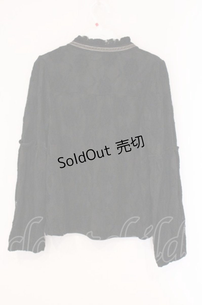 画像3: axes femme / 総レーストップス M クロ O-26-05-28-015-AX-TO-OW-OS (3)