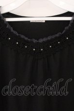画像2: axes femme / バタフライモチーフレース使いインナー M クロ O-26-05-28-017-AX-TO-OW-OS (2)