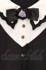画像2: axes femme / ブローチ付きレイヤードプルオーバー M クロ O-26-05-28-024-AX-TO-OW-OS (2)