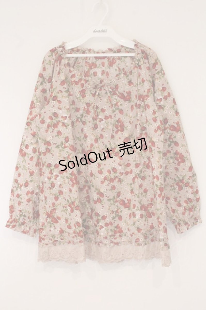 画像1: PINK HOUSE / スノーベリー柄チュニックブラウス  ピンク O-26-05-30-029-LO-BL-IG-OS (1)