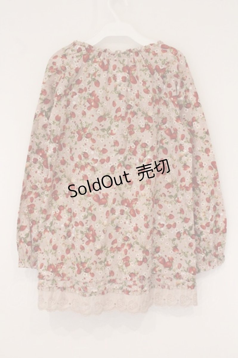 画像4: PINK HOUSE / スノーベリー柄チュニックブラウス  ピンク O-26-05-30-029-LO-BL-IG-OS (4)