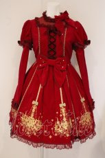 画像1: Angelic Pretty / シャンデリアプリントワンピース  ワイン O-26-05-30-060-AP-OP-OW-OS (1)