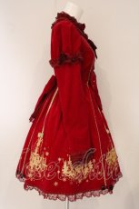 画像5: Angelic Pretty / シャンデリアプリントワンピース  ワイン O-26-05-30-060-AP-OP-OW-OS (5)
