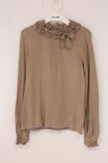 画像1: PINK HOUSE / ローズチュールレースカットソー  ベージュ O-26-05-30-009-LO-TO-IG-OS (1)