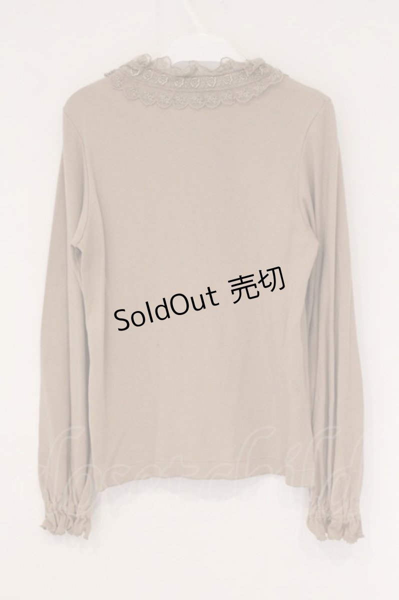画像4: PINK HOUSE / ローズチュールレースカットソー  ベージュ O-26-05-30-009-LO-TO-IG-OS (4)
