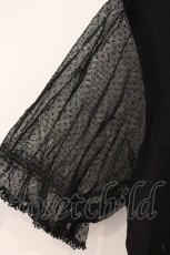 画像3: PINK HOUSE / ドットチュールスリーブトップス  クロ O-26-05-30-010-LO-TO-IG-OS (3)