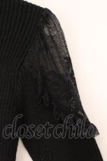 画像3: LIZ LISA / ネックレス付リブニットトップス 0 クロ O-26-06-01-030-LO-TO-OW-OS (3)