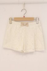画像1: Lizmelo / 総レースショートパンツ M キナリ O-26-06-01-031-LO-PA-OW-OS (1)